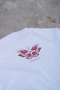 Steins;Gate Makise Kurisu Ink Painting Style White Background Color T-shirt (Size XL) thumbnail 3