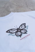 Steins;Gate Makise Kurisu Ink Painting Style White Background Monochrome T-shirt (Size L) thumbnail 3