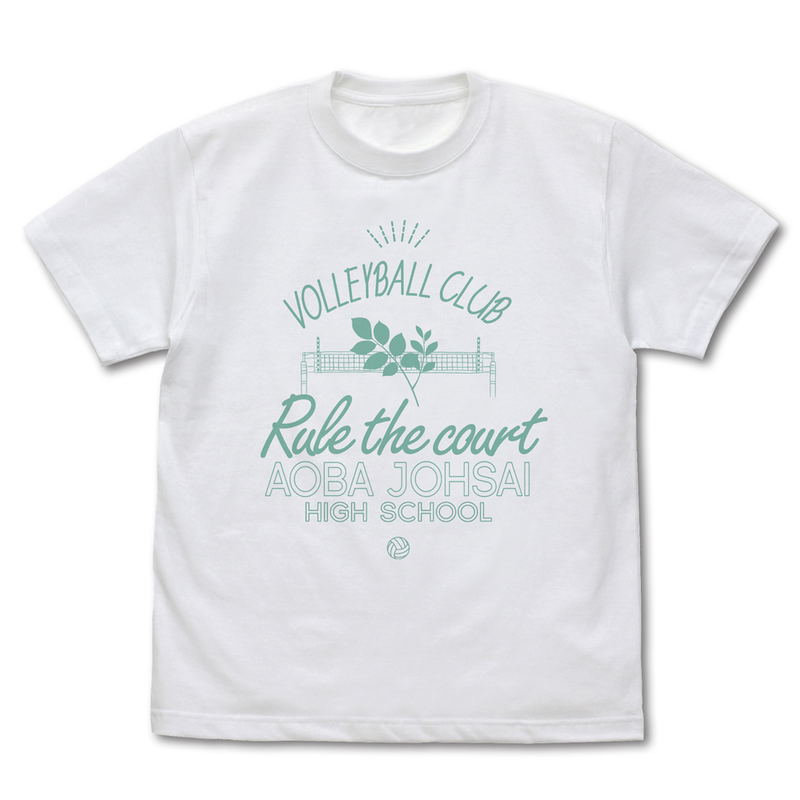 Haikyu!! - Aoba Johsai High School Volleyball Club Icon Mark College T-shirt (White | Size XL) image 1