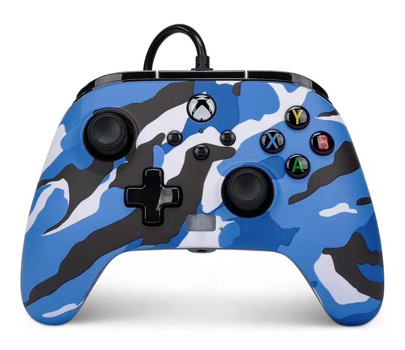 PowerA Enhanced Wired Controller for Xbox Series X|S (Blue Camo) image 1