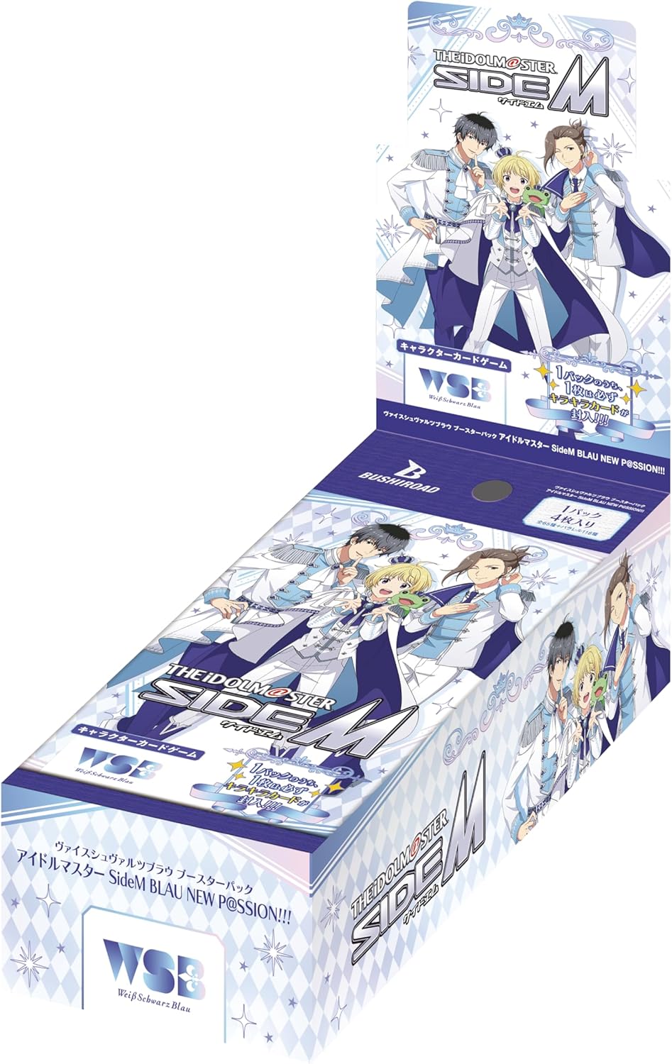Weiss Schwarz Blau Booster Pack The Idolmaster SideM Blau New Passion!!! (Set of 10 Packs) — Import Game Deal