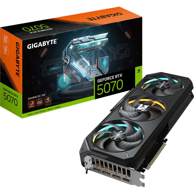 GIGABYTE GeForce RTX 5070 Gaming OC 12G, 12GB GDDR7, HDMI, 3x DP image 9