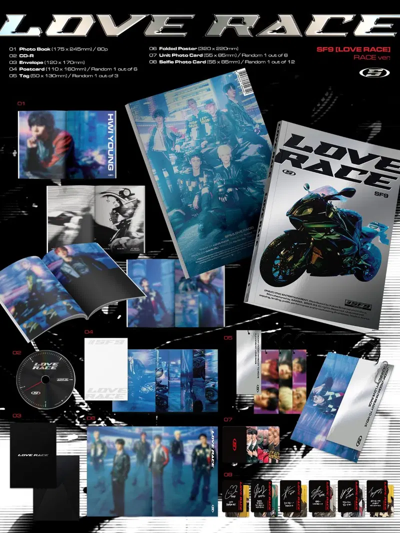 SF9 - LOVE RACE / 15TH MINI ALBUM (RACE ver./ LOVE Ver.) (SF9)