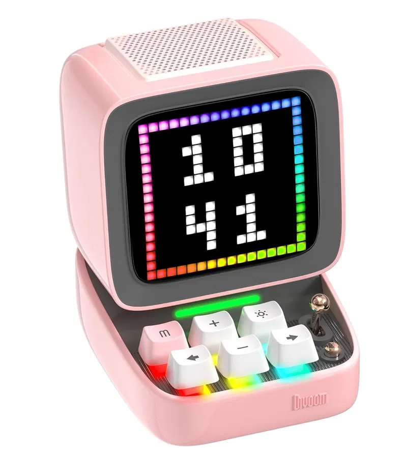 Divoom Ditoo-Pro Pixel Art Portable Bluetooth Speaker (Pink) image 1