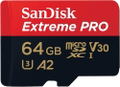 SanDisk Extreme PRO R200/W90 microSDXC Kit, UHS-I U3, A2, Class 10 (64GB) thumbnail 1