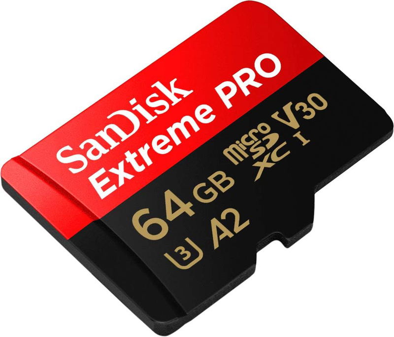 SanDisk Extreme PRO R200/W90 microSDXC Kit, UHS-I U3, A2, Class 10 (64GB) image 2