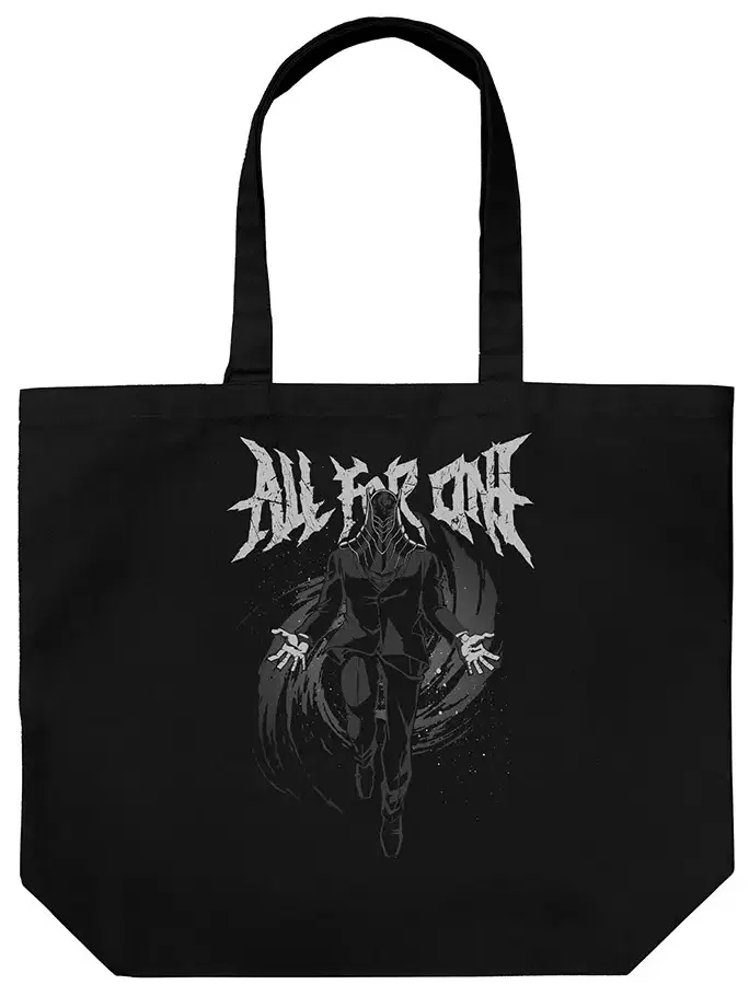 TV Anime My Hero Academia - All For One Large Tote Bag (Black) image 1