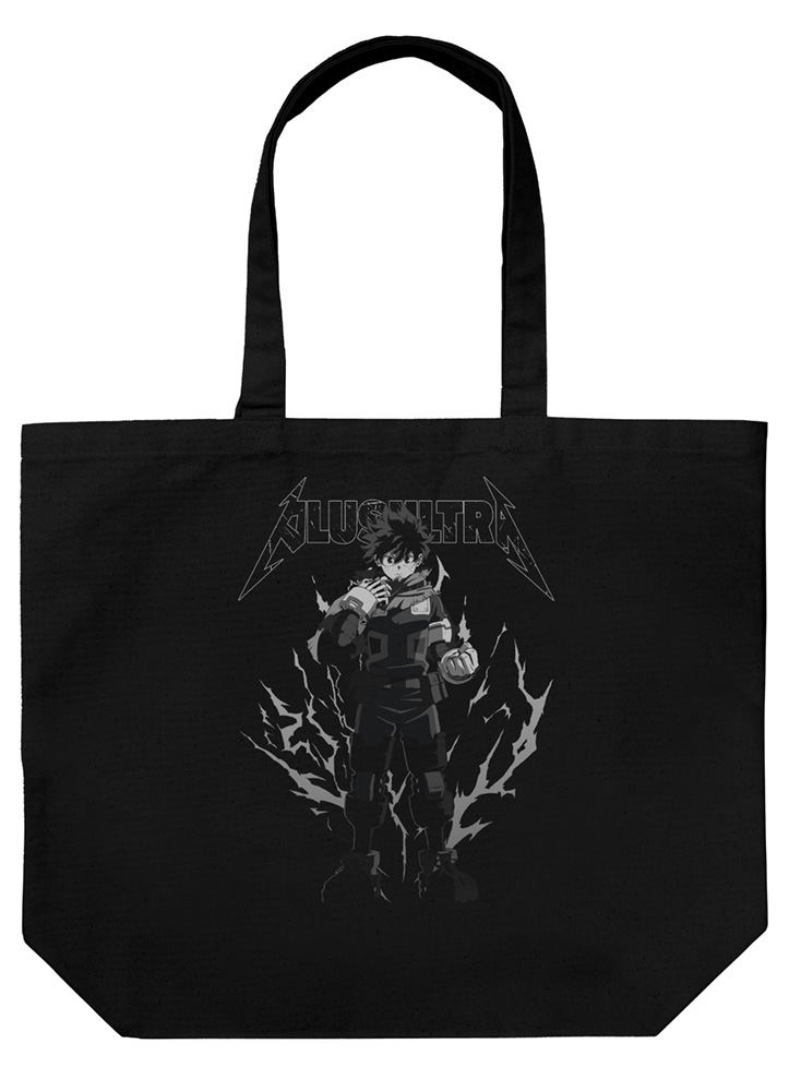 TV Anime My Hero Academia - Izuku Midoriya Large Tote Bag (Black) image 1