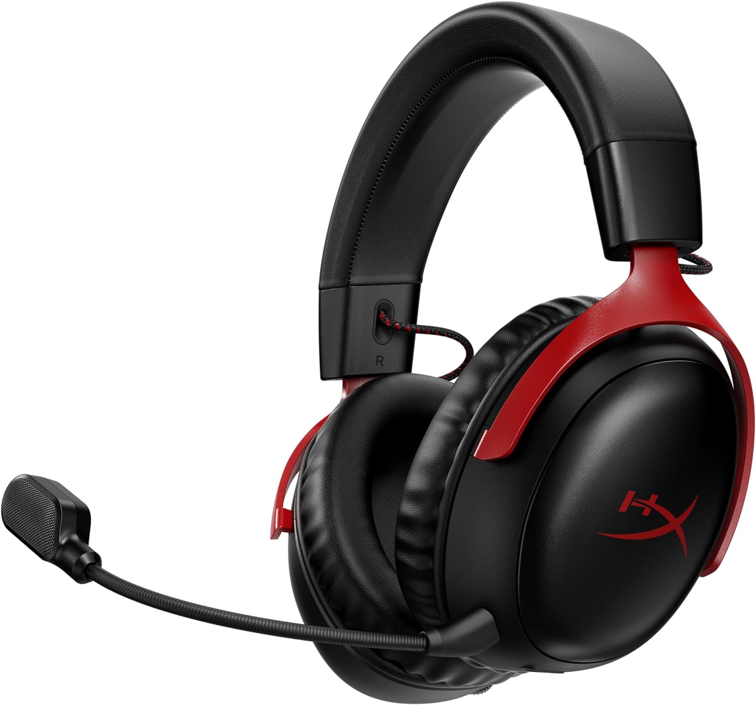 HyperX Cloud III Wireless Headset (Black/Red) for Laptop, Desktop