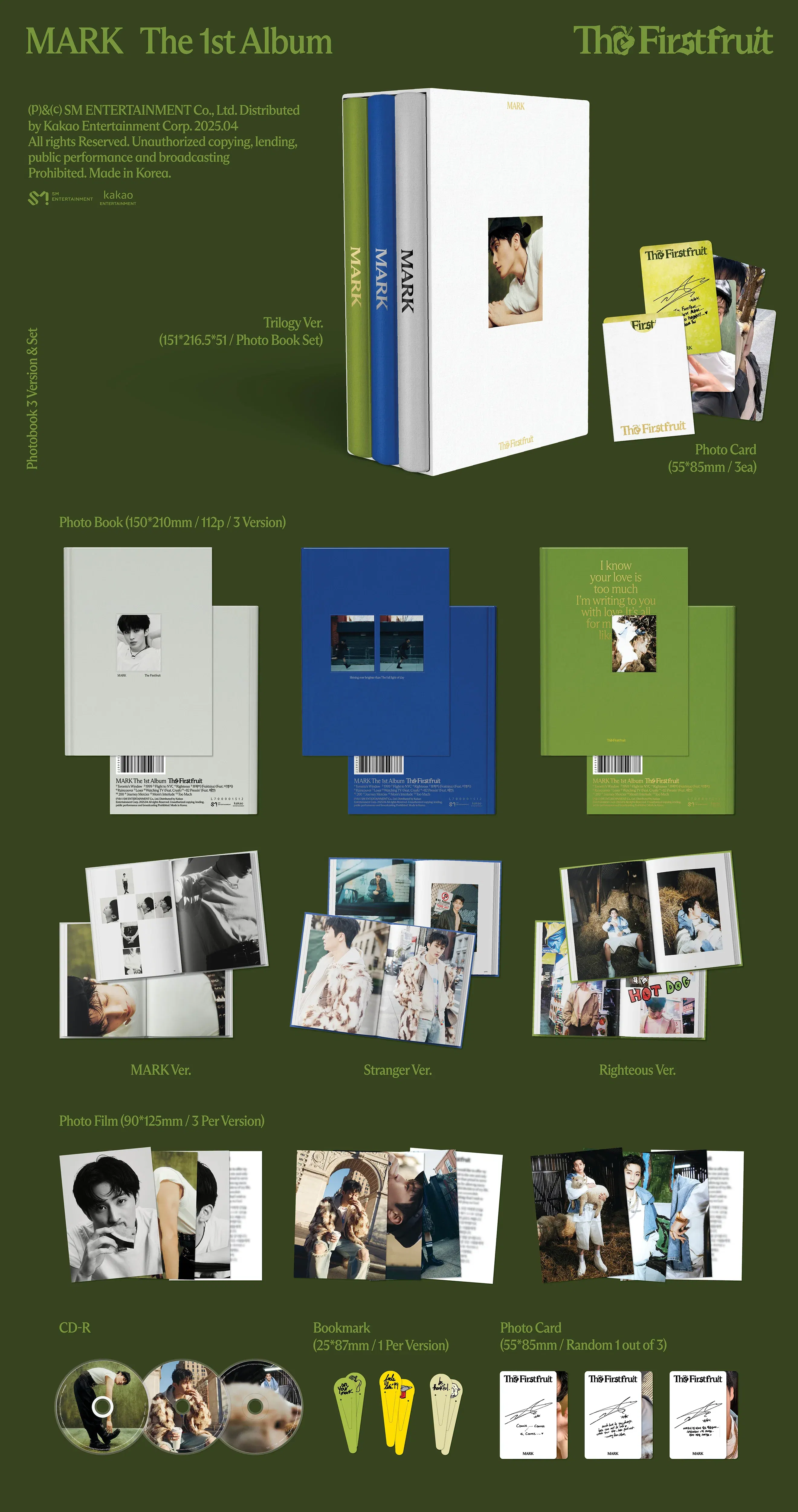 MARK - The Firstfruit / 1st Album (Trilogy Ver.)(Photobook Set