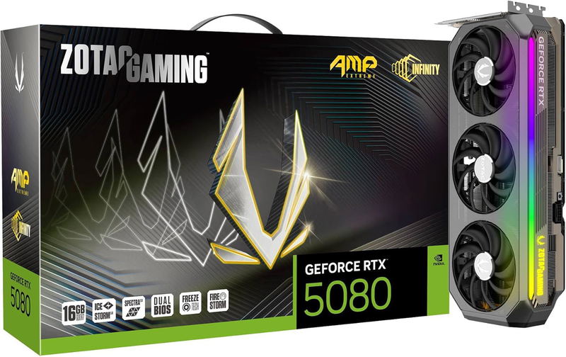 Zotac Gaming GeForce RTX 5080 AMP Extreme INFINITY, 16GB GDDR7, HDMI, 3x DP image 6