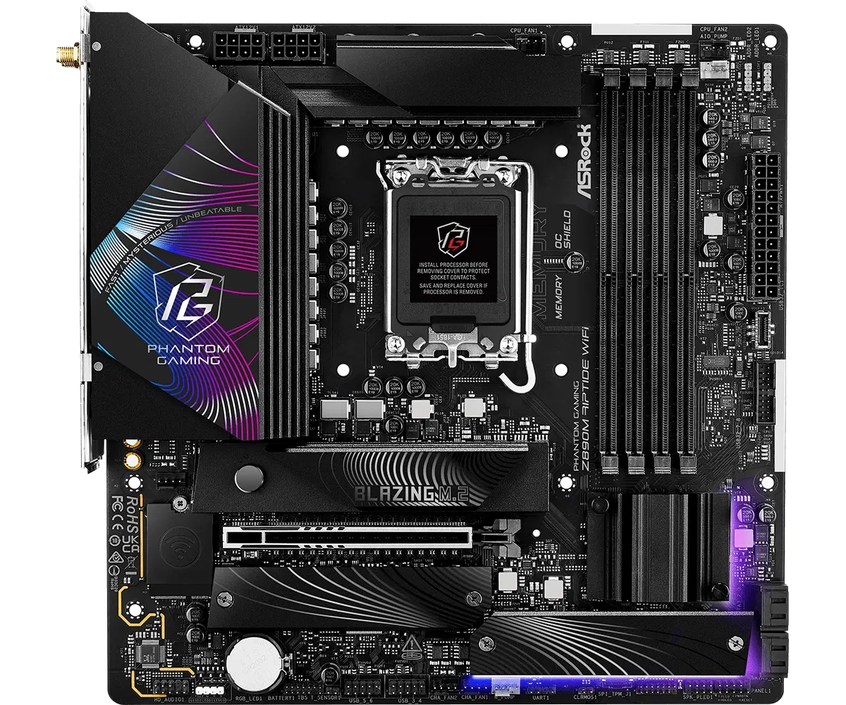 ASRock Phantom Gaming Z890M Riptide WiFi for Desktop