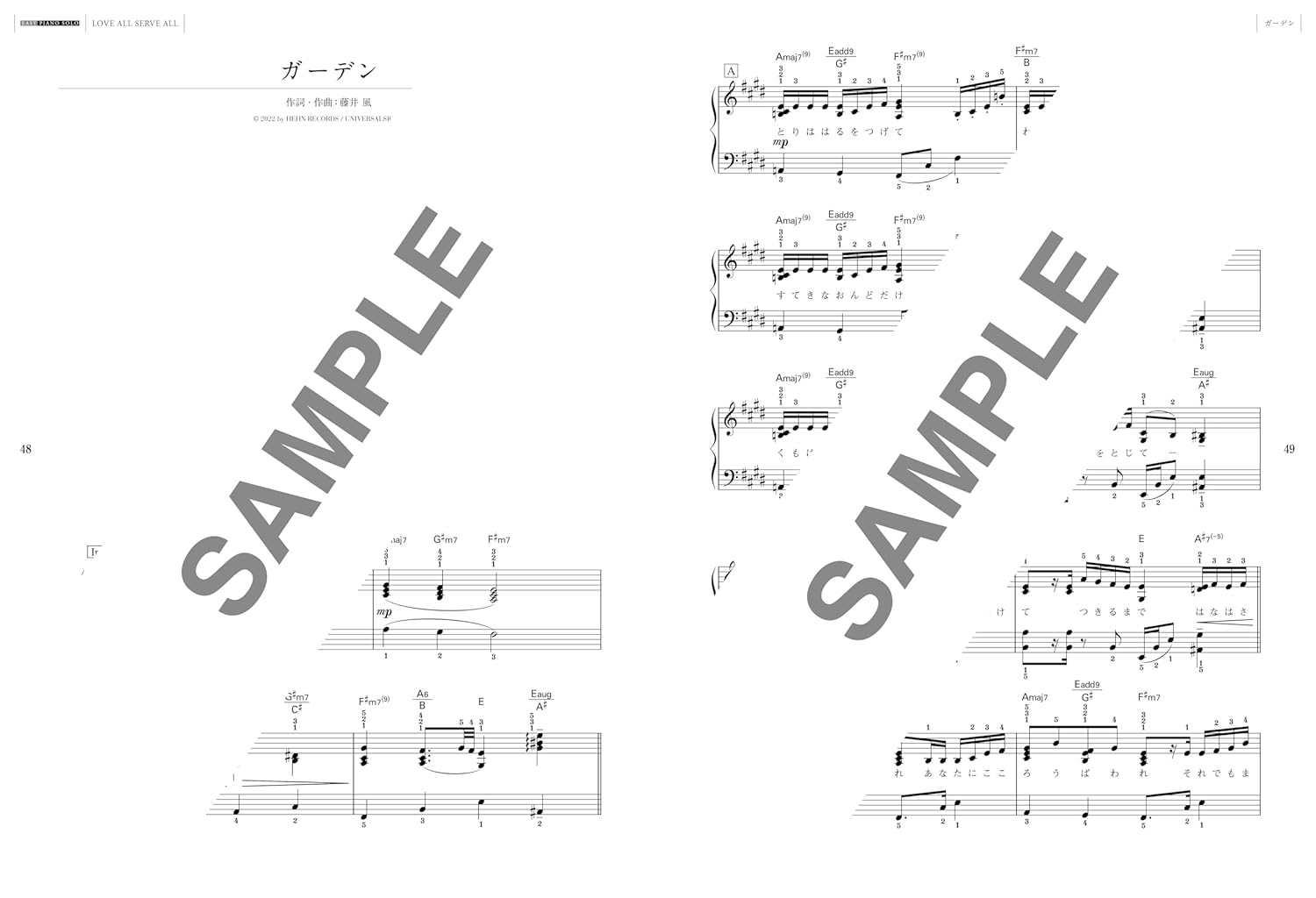 Easy Piano Solo Fujii Kaze Love All Serve All