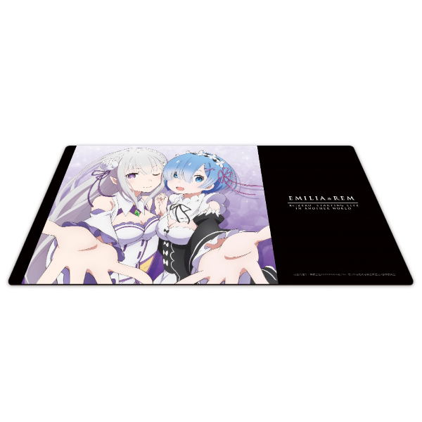 Re:Zero Kara Hajimeru Isekai Seikatsu Character Rubber Mat Emilia & Rem image 2