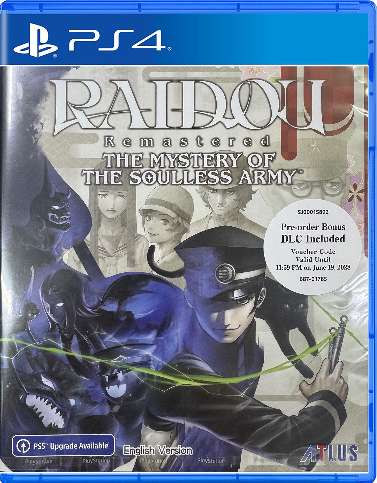 RAIDOU Remastered: The Mystery of the Soulless Army (Multi-Language) (Cover - English) for PlayStation 4