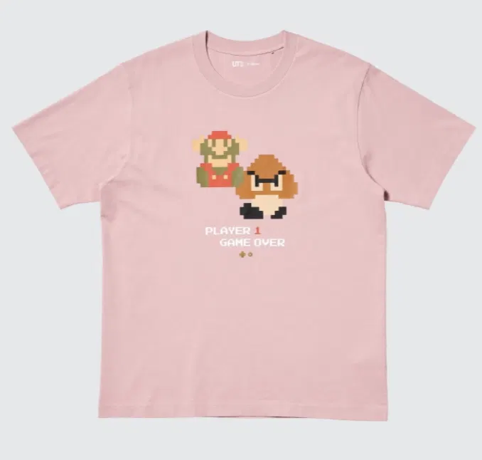 UT Super Mario  - Game Over T-Shirt (Pink | Size XXL) image 1