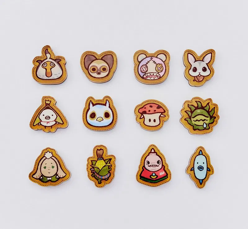 Final Fantasy XIV Rakugaki Minions Acrylic Magnet Vol. 3 (Set of 12 Pieces) image 1