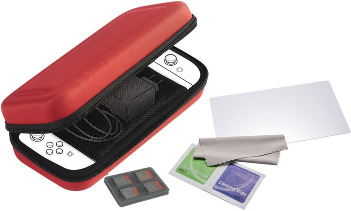 Nacon Pouch and Protection Pack for Nintendo Switch 2 (Red) image 1