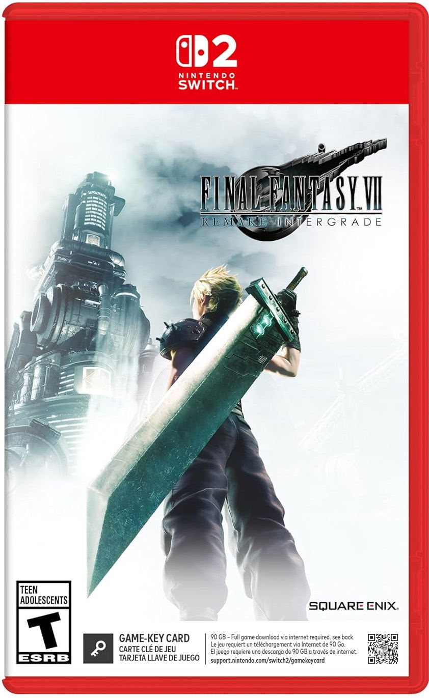 Final Fantasy VII Remake Intergrade Game Key Cart for Nintendo