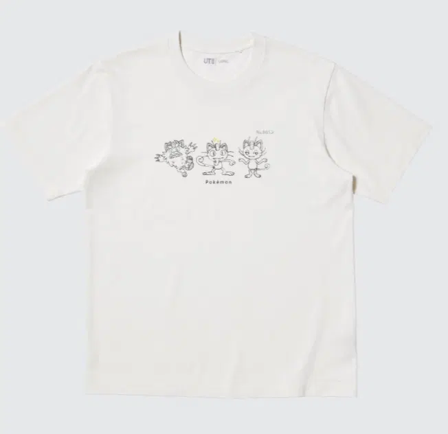 UT Pokémon Graphic - Meowth T-Shirt (White | Size XL)