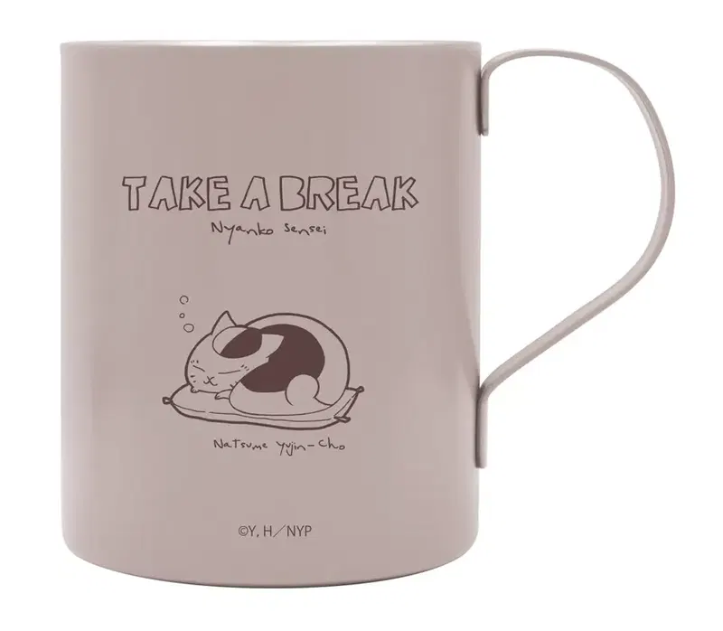 Natsume's Book Of Friends - Sleeping Nyanko Sensei Double-layered Stainless Steel Mug (Painted) image 1