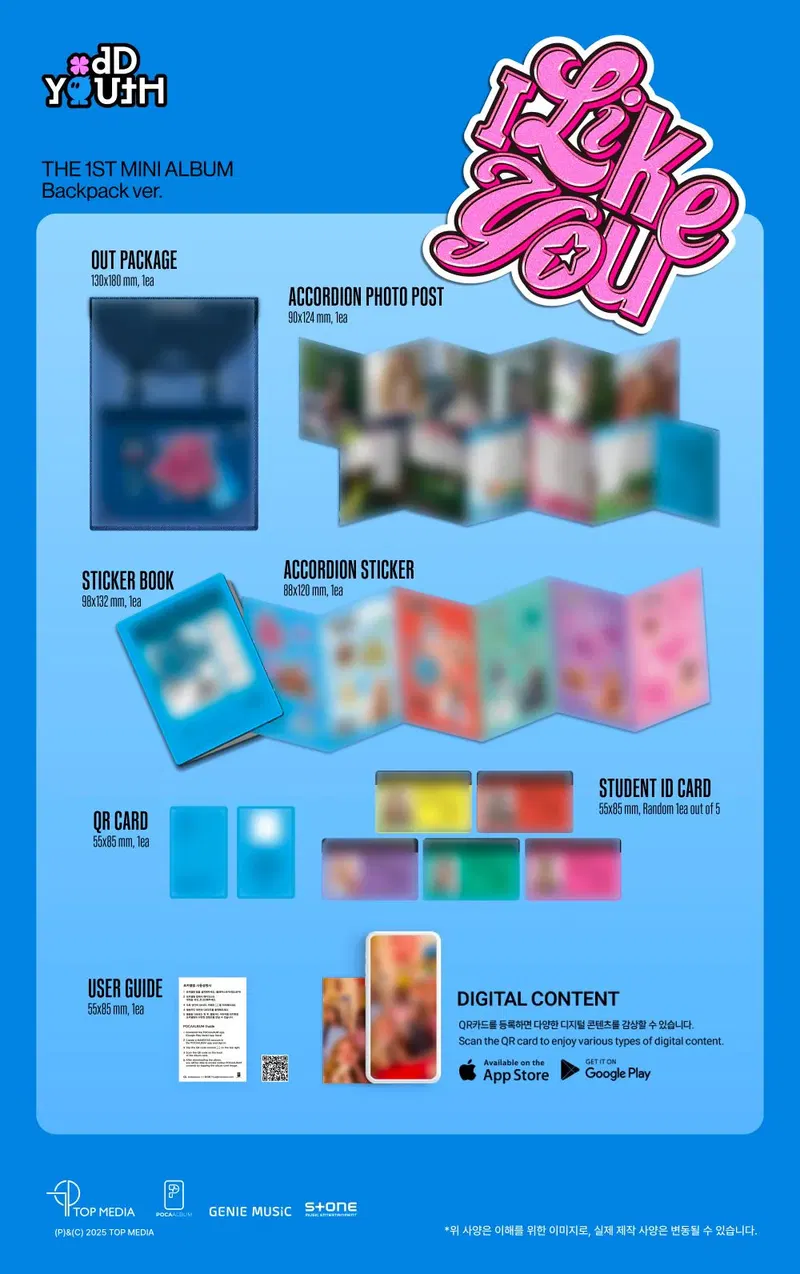 ODD YOUTH - I LIKE YOU / 1ST MINI ALBUM (Backpack ver.) image 4