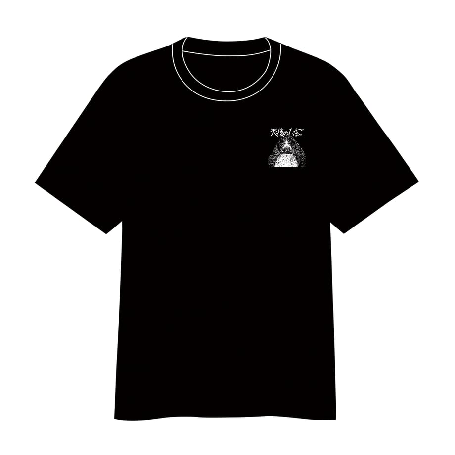 Angel Egg Living In Water x Kume Seni Collaboration T-shirt (Black)