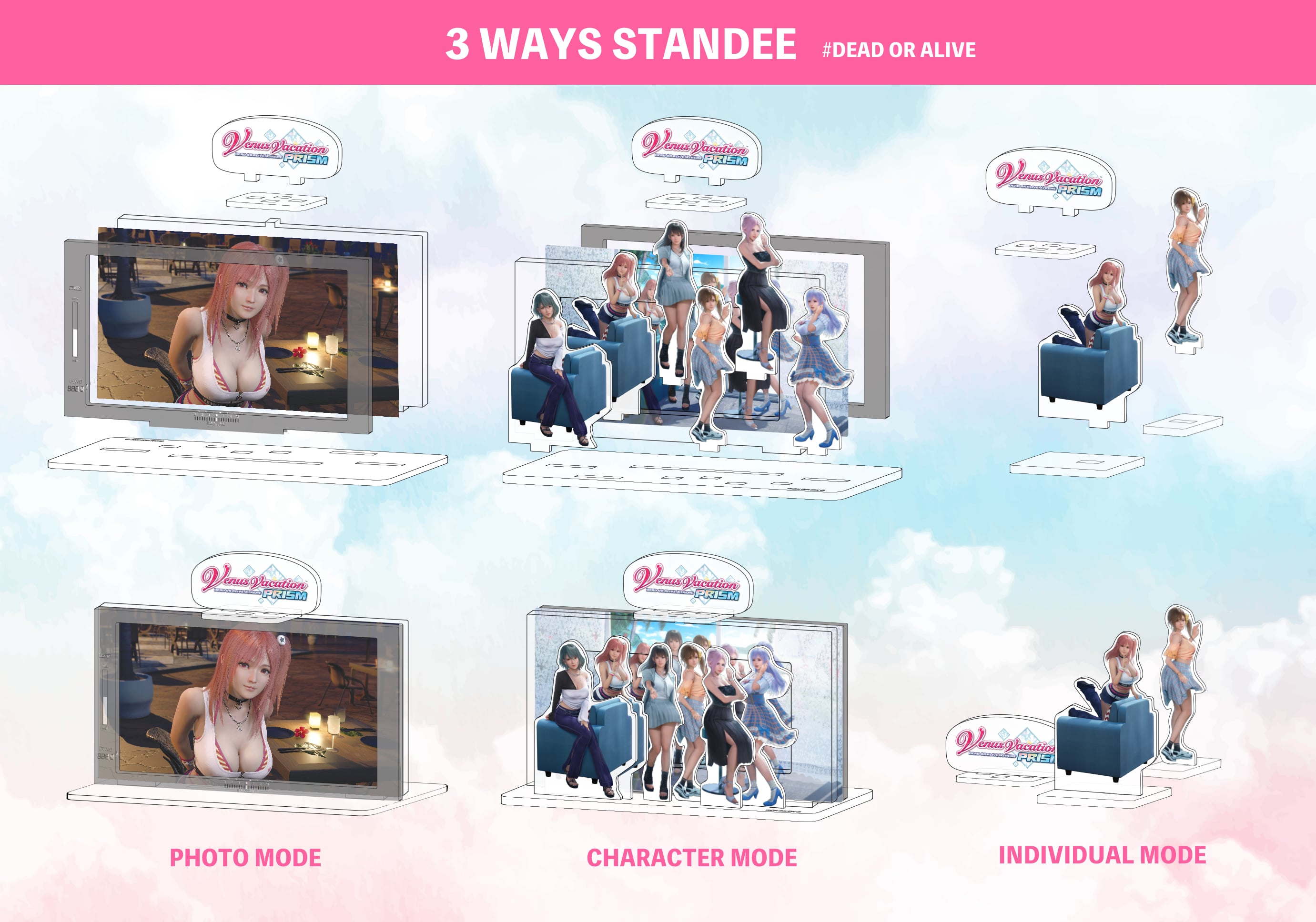 Venus Vacation Prism Photo Mode Acrylic Standee PLAY EXCLUSIVES