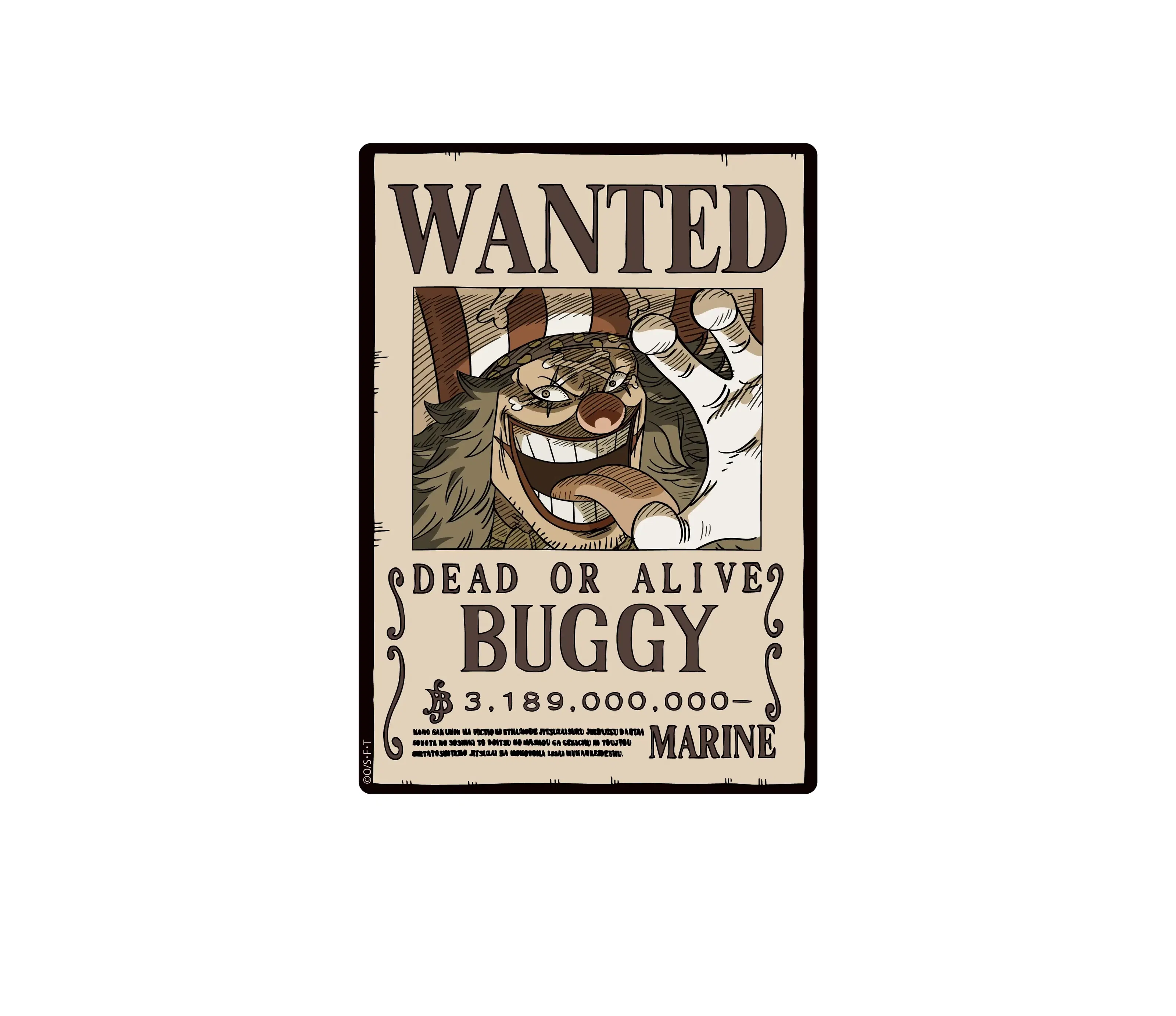 One Piece Wanted Poster Mouse Pad Vol. 5 Buggy — Import Game Deal