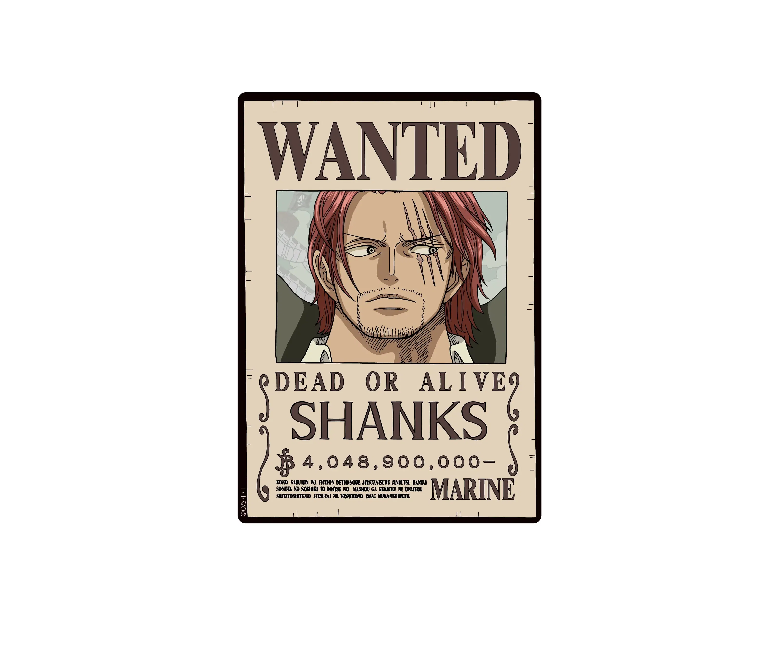 One Piece Wanted Poster Mouse Pad Vol. 5 Shanks — Import Game Deal