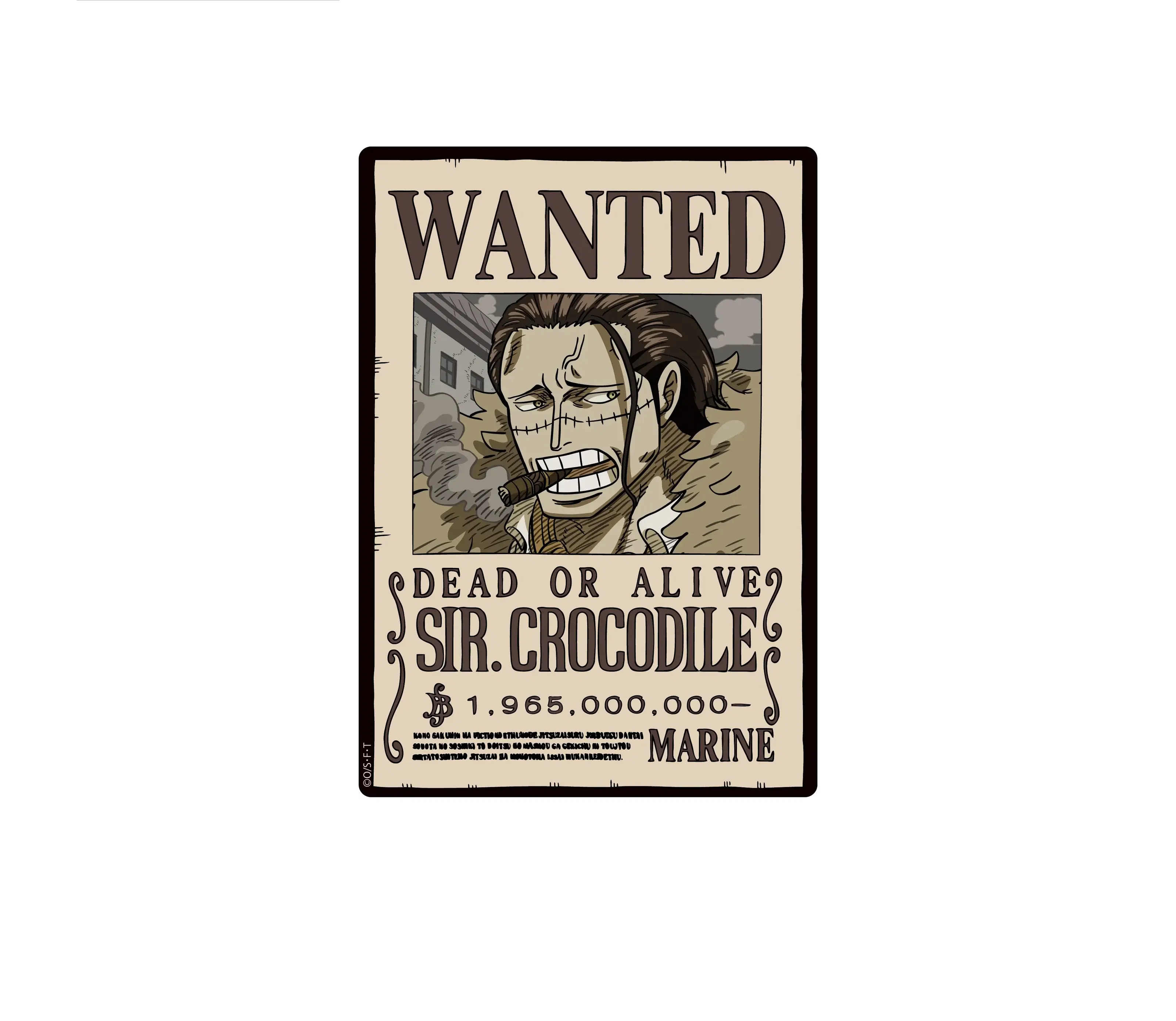 One Piece Wanted Poster Mouse Pad Vol. 6 Crocodile — Import Game Deal
