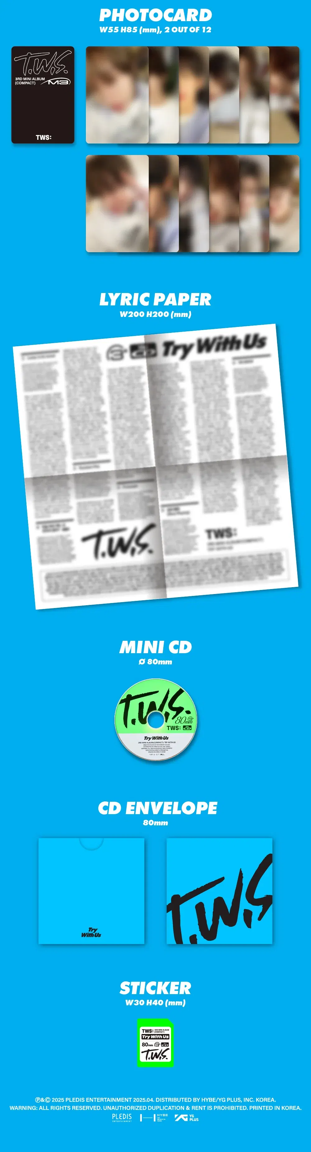 TWS - TRY WITH US / 3rd Mini Album (Compact Ver.) (TWS)