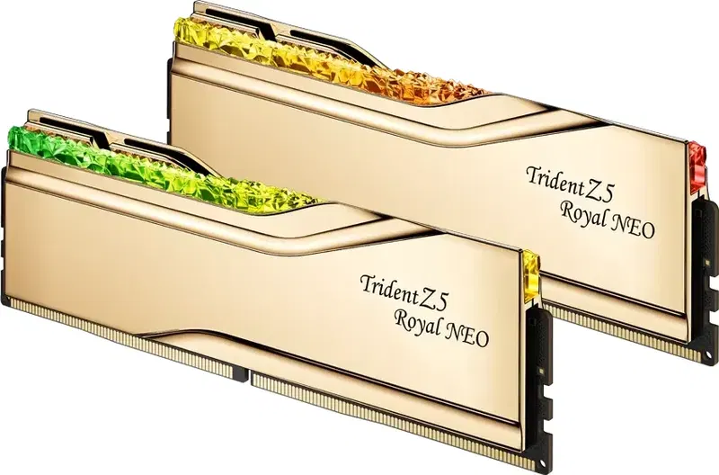 G.Skill Trident Z5 Royal NEO RGB Gold DIMM Kit (DDR5-6000, CL28-36-36-96 96GB) image 3