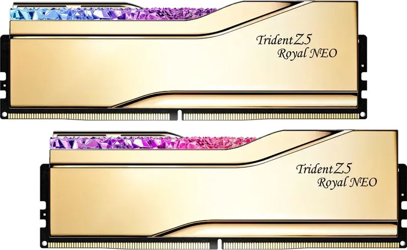 G.Skill Trident Z5 Royal NEO RGB Gold DIMM Kit (DDR5-6000 CL26-36-36-96 32GB) image 2