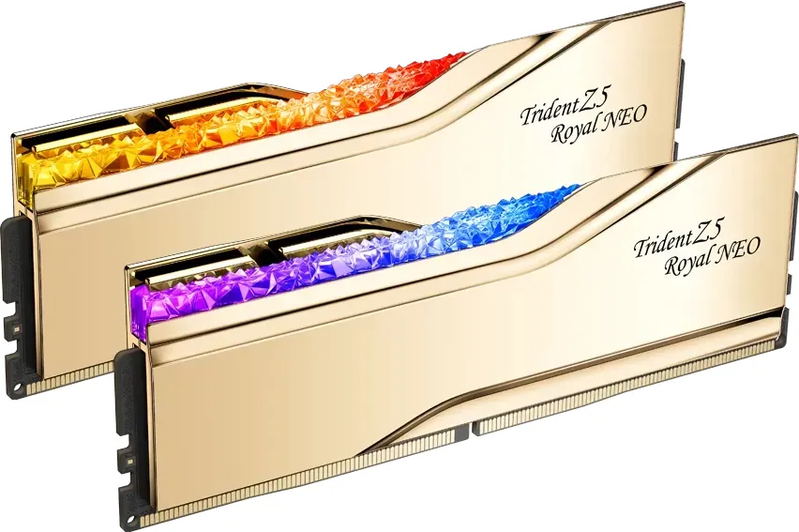 G.Skill Trident Z5 Royal NEO RGB Gold DIMM Kit (DDR5-6000 CL26-36-36-96 32GB) image 4
