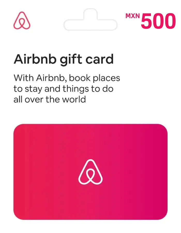 Airbnb ギフトカード 500 MXN | メキシコアカウントギフトカード MXN 500Airbnb ギフトカードAirbnb旅行と宿泊Airbnb MXNAirbnb メキシコBFS2025GiftCards <span class="ext ext_digital">digital</span> image 1