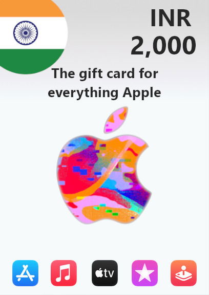 Apple Gift Card 2000 INR | India Account digital