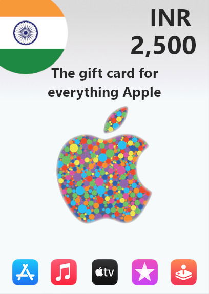 Apple Gift Card 2500 INR | India Account digital