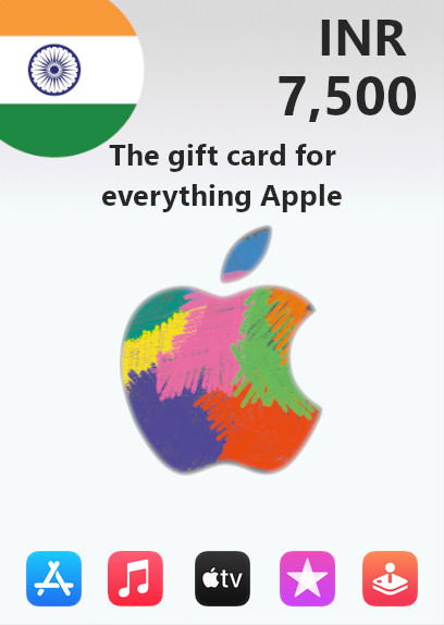 Apple Gift Card 7500 INR | India Account digital