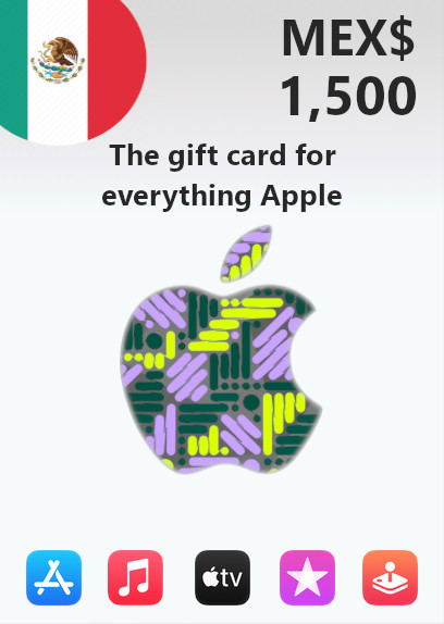 Apple Gift Card 1500 MXN | Mexico Account <span class="ext ext_digital">digital</span> image 1