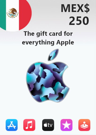 Apple Gift Card 250 MXN | Mexico Account <span class="ext ext_digital">digital</span> image 1
