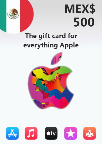 Apple Gift Card 500 MXN | Mexico Account <span class="ext ext_digital">digital</span> image 1