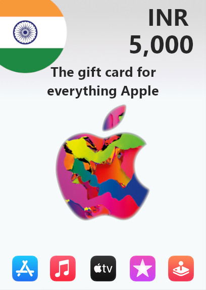 Apple Gift Card 5000 INR | India Account digital