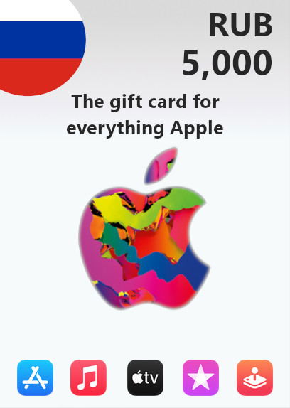 Apple Gift Card 5000 RUB | Russia Account <span class="ext ext_digital">digital</span> image 1