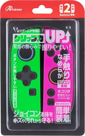 Answer Silicone Protector for Joy-Con (Green/Pink) for Nintendo