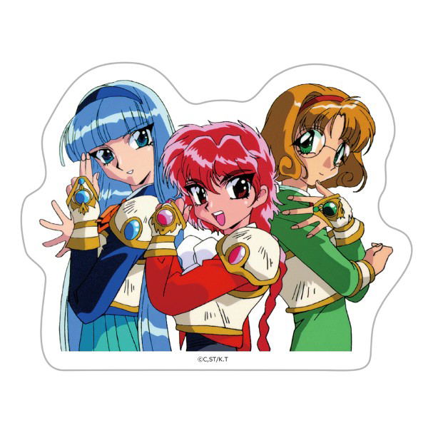 Magic Knight Rayearth Die-cut Sticker Hikaru & Umi & Fuu Vol. 1 image 1