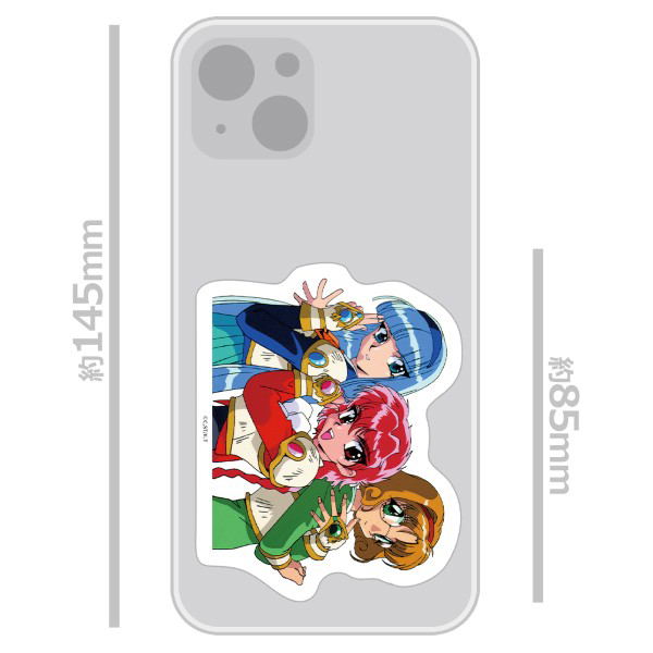 Magic Knight Rayearth Die-cut Sticker Hikaru & Umi & Fuu Vol. 1 image 3