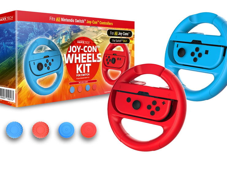 Maxx Tech Joy-con Wheels & Grips Kit for Nintendo Switch 2 & 1 image 1