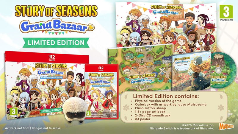 Story of Seasons: Grand Bazaar [Limited Edition] <span class="ext" style="background-color: #00e206; color: #FFFFFF;">Game Cart</span> image 1