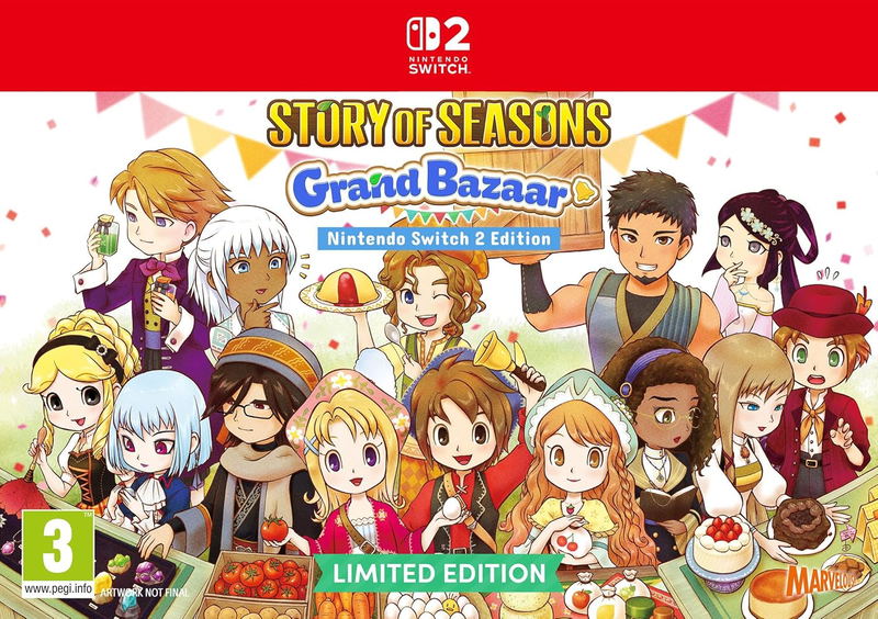 Story of Seasons: Grand Bazaar [Limited Edition] <span class="ext" style="background-color: #00e206; color: #FFFFFF;">Game Cart</span> image 2
